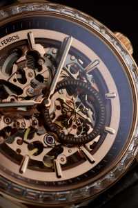 นาฬิกาอัตโนมัติสำหรับผู้ชาย Alexander Ferros 9261R-08 หน้าปัดแซฟไฟร์ สายหนัง ตัวเรือนสแตนเลสสตีล ระบบกลไก Miyota กันน้ำ - Product Image 5