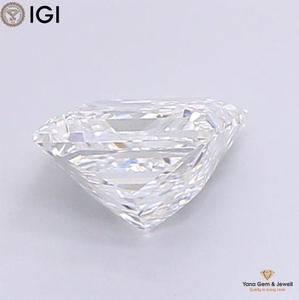 Diamant de laboratoire CVD taille princesse de 3,51 carats, couleur D, clarté VVS1, avec certificat IGI, centre personnalisable - Product Image 3