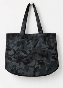 Sac fourre-tout camouflage gris foncé, sac fourre-tout camouflage noir, sac en toile camouflage, sac fourre-tout en coton, sac fourre-tout personnalisé, sac fourre-tout grande capacité - Product Image 1