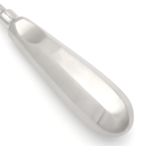Elevador de Extracción Dental Curvo de 5mm, Instrumento con Hoja Delgada y Afilada para Cortar Ligamentos Periodontales, Acero Inoxidable Quirúrgico - Product Image 3