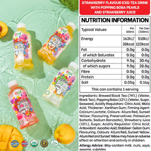 Muestra gratuita exclusiva Popping Boba Bubble Tea Bebida de jugo de frutas tropicales 330ml-Bebida de fábrica, Etiqueta Privada, venta al por mayor - Product Image 2