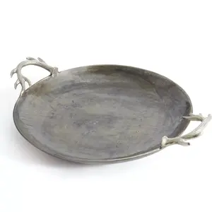 Bandeja de Cerámica Ecológica de Alta Gama para Decoración de Hostelería, Diseño Artesanal de Lujo, Estilo Americano, Segura para Fiestas - Product Image 1