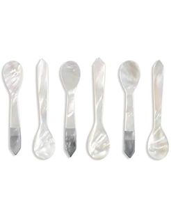 Premium Mother of Pearl Caviar <b>Spoon</b> Natural Seashell Utensil Non Metallic <b>Serving</b> <b>Spoon</b> for Luxury Seafood Presentation - Product Image 2