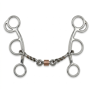 Mors de cheval en acier inoxydable pour usage vétérinaire et équestre, embout buccal lisse, disponible dans toutes les sortes et tailles - Product Image 1
