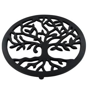 Protector de Mesa y Encimera de Cocina con Diseño Atractivo de Hoja Botánica Redonda en Metal para Platos y Sartenes Calientes - Product Image 4