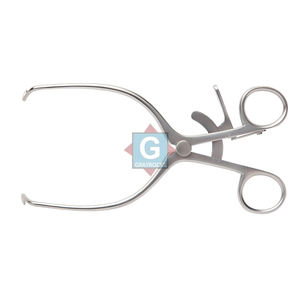 Rétracteur manuel JACKSON BURROWS 185 mm, à extrémité mousseuse, en acier inoxydable spécial, réutilisable, certifié CE, garantie à vie - Product Image 1