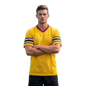 Maillot de football américain pour jeunes et adultes, design personnalisé, manches courtes, maillot américain, maillot de football américain à col en V - Product Image 6