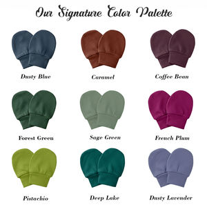 Mitaines pour bébé en coton doux 95% bambou, 5% élasthanne, protection contre les griffures, gants pour bébé - Product Image 3