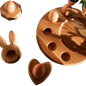 ถาดไข่พรีเมียม, ที่วางไข่รักษ์โลก, ถาดไม้สำหรับวางบนเคาน์เตอร์สำหรับงานปาร์ตี้อีสเตอร์, สินค้าตามฤดูกาลขายส่งจากเวียดนาม - Product Image 2