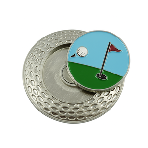 Cadeaux souvenirs de club sportif d'entreprise, marqueurs de balle de golf personnalisés en métal avec logo de l'entreprise - Product Image 5