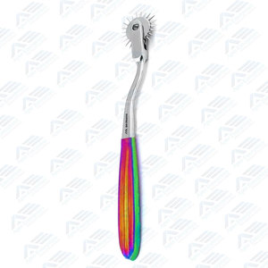Roue de Wartenberg pour instruments chirurgicaux – Roue de sensation neurologique de haute qualité pour tests neurologiques – Demi-roue arc-en-ciel - Product Image 2