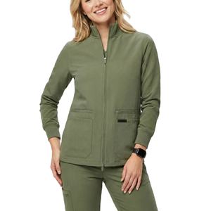 Blouses d'infirmière personnalisées en gros pour hôpitaux, blouses de travail élégantes à manches longues pour spas et salons, vêtements médicaux, vente en gros de blouses. - Product Image 1