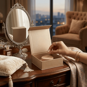 Boîte cadeau personnalisable avec fermeture magnétique noire | Boîte à bijoux en papier rigide avec finition haut de gamme pour des cadeaux et un rangement de luxe - Product Image 4