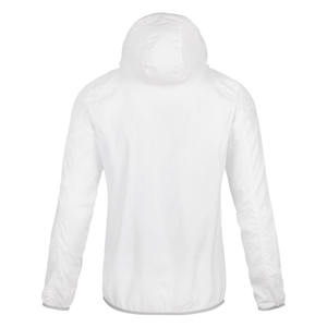 <b>Men's</b> <b>White</b> Hooded Waterproof Windproof Lightweight <b>Jacket</b> with Zipper Closure and Side Pockets for Casual Outdoor Wear For <b>Men</b> - Product Image 2