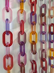 Adornos de Pared de Cadena Acrílica Modernos Personalizados, Hechos a Mano, Decoración Colgante de Resina Moderna para el Hogar, Listos para el Festival Diwali - Product Image 2