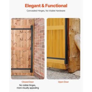 Kit di costruzione cancello regolabile anti-cedimento a tutta altezza, adatto ad aperture di 60-96 pollici con recinzione alta 4' 5" - Product Image 6