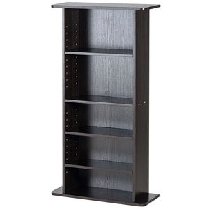 Gabinete de Almacenamiento de Medios de 5 Niveles, Estantes Ajustables para CD y DVD, Capacidad para 240 CD, Protege y Organiza Música, Películas y Vídeos - Product Image 1