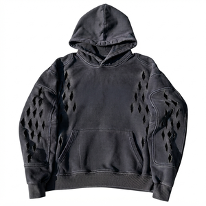 Sweat-shirt polaire surdimensionné jaune personnalisé pour homme avec appliqué et fermeture éclair, coupe classique, écologique, pour l'hiver, décontracté - Product Image 4