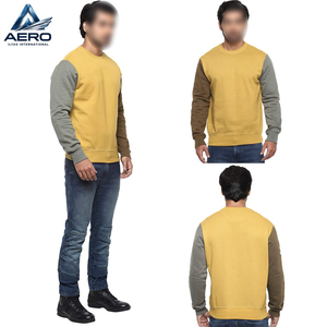 Custom OEM ODM <b>Men</b> Sweatshirt Cotton Polyester Blend Fleece Crew Neck Long Sleeve Plain Casual Pullover Sweatshirts for <b>Men</b> - Product Image 4