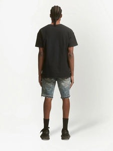 Shorts en jean personnalisés pour hommes, respirants, taille mi-haute, teinture unie, effet vieilli, fermeture éclair, tendance, vente chaude, style vintage décontracté - Product Image 5