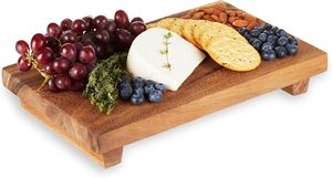 Wood Serving Board Decorative Tray Decor, Kitchen Table Decor or Kitchen Counter Decor, Acacia Wood - Product Image 3