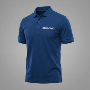 Chemise tricotée unie pour homme à manches courtes avec logo personnalisé sur le devant – Confortable, décontractée, idéale pour le personnel de bureau, les équipes sportives et les promotions événementielles - Product Image 1