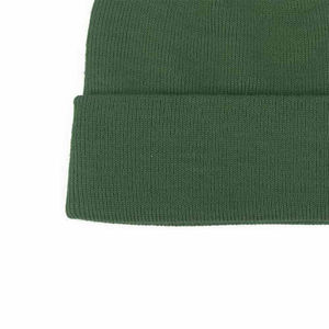 Fashion Wholesale Custom Embossed Jacquard Breathable <b>Waterproof</b> <b>Beanie</b> Hats with Button Winter Knit Cap for Unisex Adults - Product Image 5