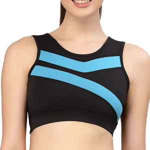 Women <b>Running</b> Sports Bra High for <b>Padded</b> Adjustable Straps Breathable Mesh Front Customizable Gym Yoga Fitness Workout - Product Image 1