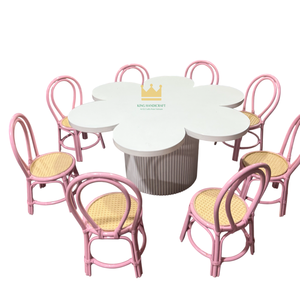 Silla Infantil de Ratán Hecha a Mano de Calidad de Exportación para Eventos, Asiento Infantil de Mimbre Natural Ecológico, Muebles de Decoración para Fiestas - Product Image 1