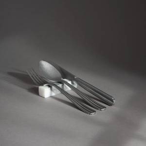 Repose-cuillère en marbre naturel écologique, résistant à la chaleur, compatible lave-vaisselle, pour placer les cuillères de cuisson et nettoyer la surface de la cuisine - Product Image 1