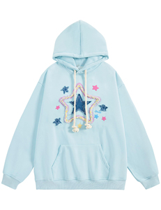 Chaqueta con Capucha para Mujer, Personalizada, con Cierre Frontal, Manga Regular, 100% Algodón, Estilo Urbano, Holgada, para Invierno, Otoño y Primavera - Product Image 1