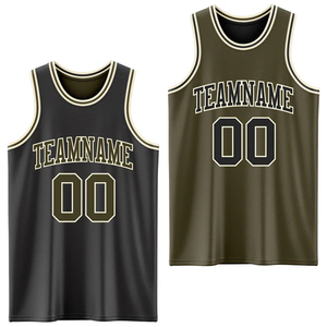 Conjunto de Camiseta de Baloncesto Sublimada Reversible, Nombre del Equipo Personalizado 00, Unisex para Adultos, Todas las Temporadas, Camiseta sin Mangas y Pantalones Cortos Transpirables de Poliéster - Product Image 2