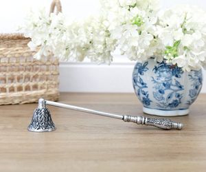 Long Handle Metal <b>Candle</b> Snuffer For Safely Extinguishing <b>Candles</b> Without Blowing Wax Or Smoke Spreading - Product Image 1