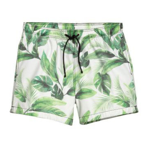 Men's Light Blue Plant Pattern <b>Board</b> Shorts Quick Dry Drawstring Waist <b>Swim</b> Trunks. Beach days, boat nights—one pair does it all - Product Image 3