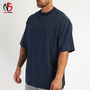 เสื้อยืดคอกลมแขนสั้นผู้ชายทรงโอเวอร์ไซส์ สีเทา ผ้าฝ้าย 100% ทรงลำลอง แห้งเร็ว ระบายอากาศได้ดี NURAK SPORTS รุ่น NS-705 - Product Image 4