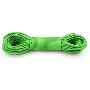 Cuerda de Paracord Verde Neón de 4 mm, Tipo 550, Cordón de Nailon Utilitario para Camping, Supervivencia, Manualidades y Bricolaje - Product Image 1