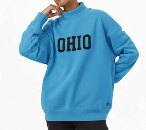 Sudadera con Capucha para Mujer, con Logotipo Personalizado, Diseño de Parches, Estilo Holgado, Manga Larga, Bordado, Estampado, Ecológica, para Otoño - Product Image 3