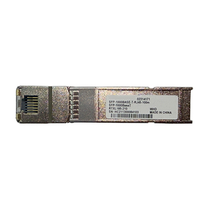 โมดูลทรานซีฟเวอร์แบบเสียบได้ (SFP) รุ่น SFP-1000BaseT สำหรับการส่งข้อมูล 1 กิกะบิตอีเธอร์เน็ต (1GbE) ผ่านสายเคเบิลทองแดง - Product Image 1