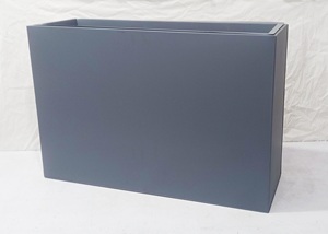 Large <b>Rectangular</b> Metal <b>Planter</b> Box <b>Outdoor</b> Indoor Garden Trough <b>Planter</b> Modern Flower Pot Long Decorative Patio Plant Container - Product Image 4