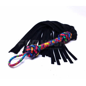 Leather Flogger Classic Style Leather Soft Strips <b>Grip</b> Handle Leather Flogger Smooth <b>Control</b> Use - Product Image 6