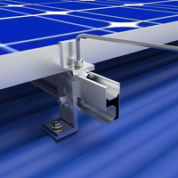 Rail de montage solaire en aluminium anodisé AL6005-T6 26x50mm pour système de support de toit