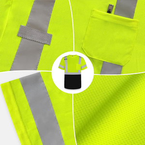 Camisetas de Trabajo, Camisetas Reflectantes de Seguridad, Fabricante Pakistaní, Precio al por Mayor, Ropa de Seguridad - Product Image 4
