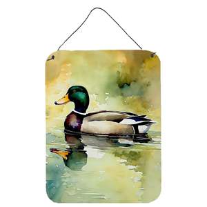 New Multicolor 12x16 Aluminum Metal <b>Sign</b> Mallard Door Hanging Prints for Kitchen Bar Bathroom Home Decor Front Door <b>Plaque</b> - Product Image 1