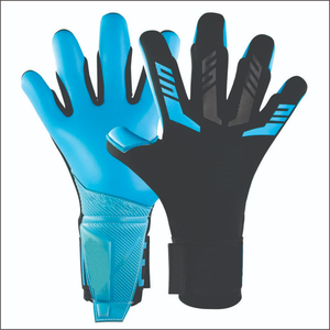 Gants de gardien de but de football personnalisés avec paume en latex rembourré de 3 mm et dos en relief, idéaux pour l'entraînement et les matchs des adultes - Product Image 2