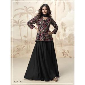 NUEVO SALWAR KAMEEZ MODERNO en TELA DE SEDA CHINON GRUESA, DE SECADO RÁPIDO, Ajuste Regular, para TODAS las TEMPORADAS, hasta la talla XXL - Product Image 1