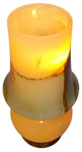 โคมไฟตั้งโต๊ะทำมือจากหินออนิกซ์สีขาว แสงสองระดับ ตกแต่งด้วยหินเรืองแสง ดีไซน์โดดเด่น สวยงาม สร้างบรรยากาศอบอุ่น เหมาะสำหรับบ้าน สำนักงาน ห้องนอน - Product Image 4