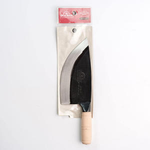 Couteau de boucher japonais JAYA MATA, manche en bois, lame en acier carbone, forgé à la main, finition haute brillance, pour droitier, 7 pouces, traditionnel, 2 mm - Product Image 6