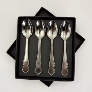 Cuillère à café classique en métal, cuillère à thé en acier inoxydable pour café, thé, dessert, expresso, salle à manger, maison, cuisine, restaurant, hôtel, café - Product Image 4