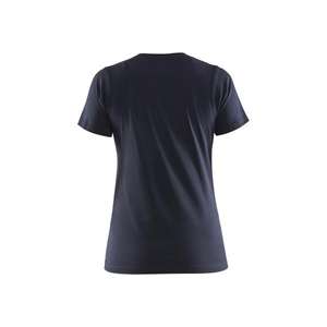 Camisetas de Mujer Ecológicas de Alta Calidad, Cuello en V, Manga Corta, Corte Regular, Transpirables, de Secado Rápido, Poliéster OEM - Product Image 2