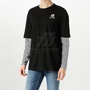 เสื้อยืดผู้ชายสองชั้นขายตรงจากโรงงาน เสื้อยืดผู้ชายสองชั้นขายดีที่สุด เสื้อยืดผู้ชายสองชั้นผลิตในปากีสถาน - Product Image 2